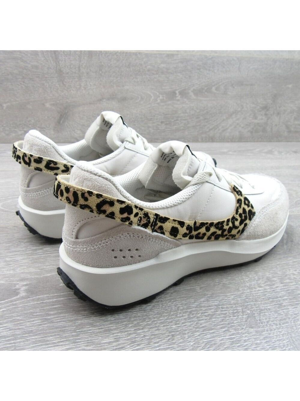 Nike Waffle Debut Leopard Women's Size 8 Phantom White Sneakers NEW - Picture 7 of 12